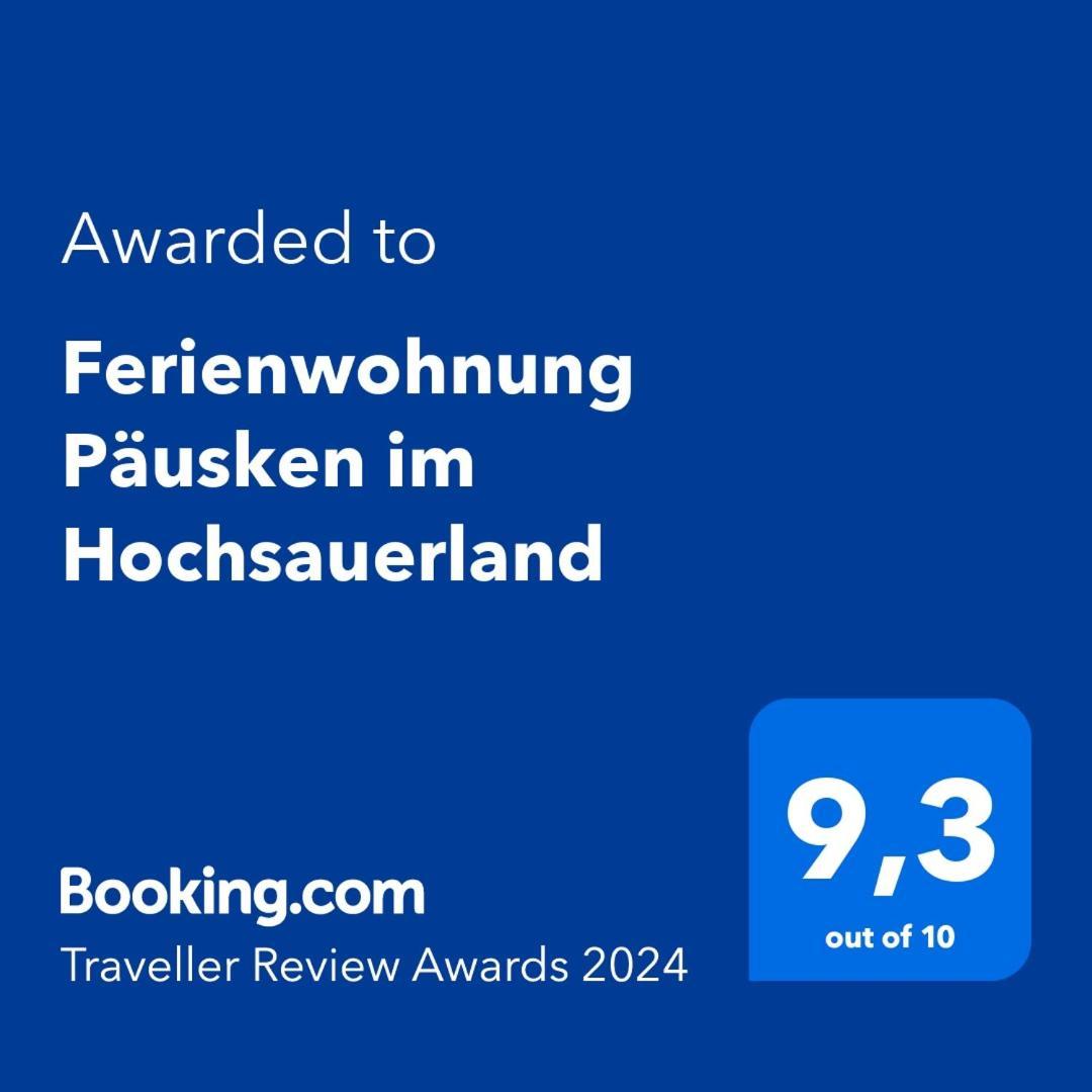 Ferienwohnung Paeusken Im Hochsauerland- E- Bike Und Auto Laden Moeglich Bestwig Dış mekan fotoğraf
